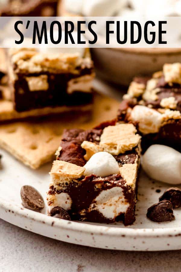 A quick and easy 4-ingredient recipe for creamy chocolate fudge filled with pieces of crunchy graham crackers and soft marshmallows. via @frshaprilflours