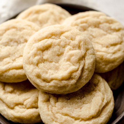 vanilla bean sugar cookies on a plate