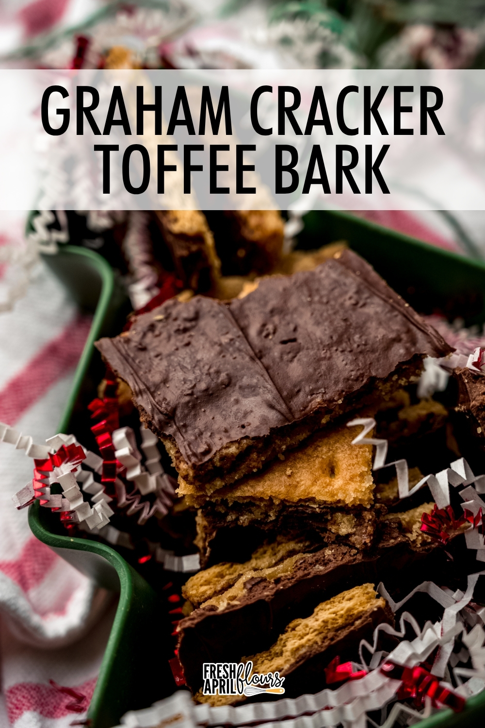 A spin on the classic saltine toffee bark, this version swaps in graham crackers under a buttery brown-sugar toffee and silky chocolate topping. Sweet, salty, sticky, and easy to dress up with sprinkles or nuts for any occasion. via @frshaprilflours