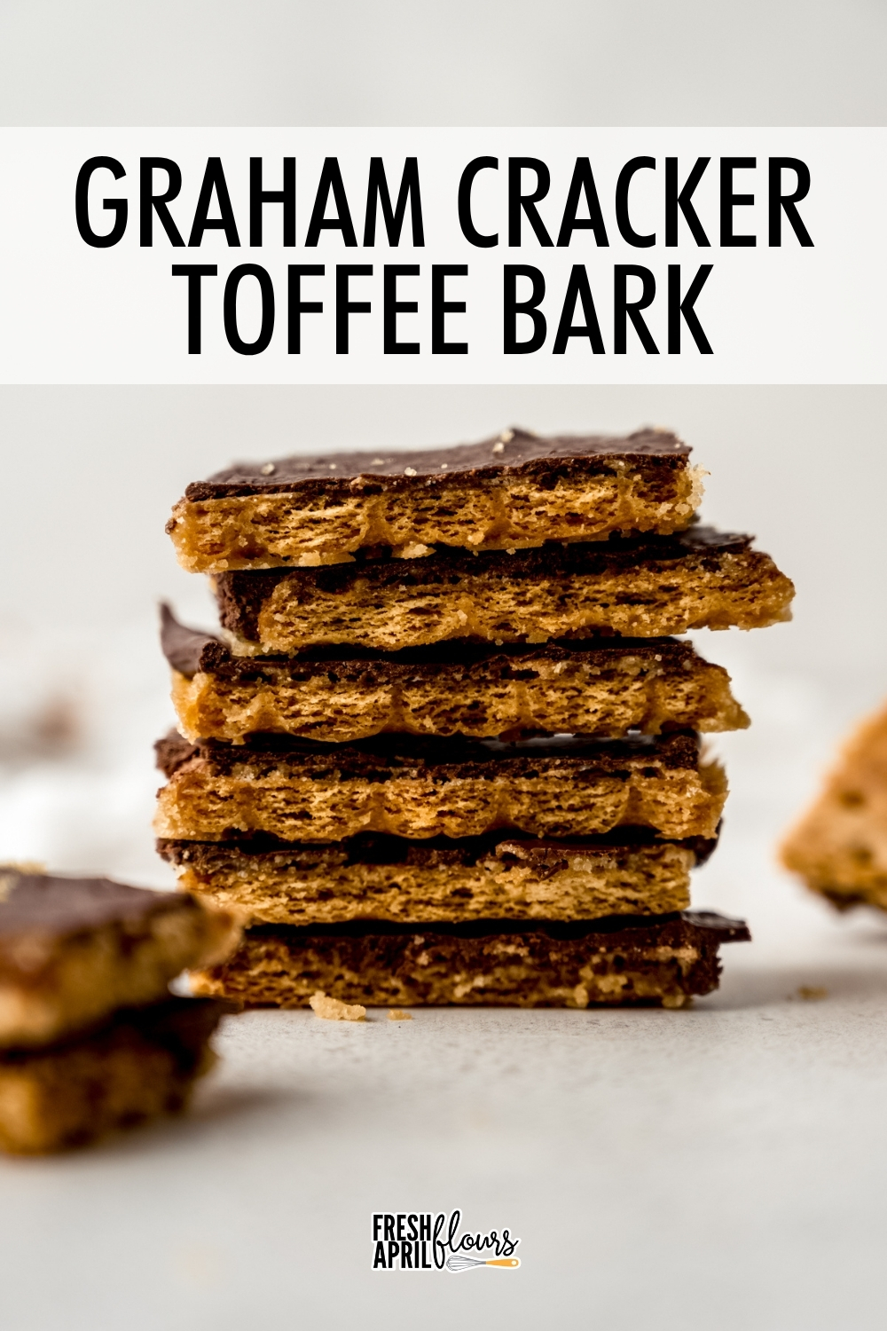 A spin on the classic saltine toffee bark, this version swaps in graham crackers under a buttery brown-sugar toffee and silky chocolate topping. Sweet, salty, sticky, and easy to dress up with sprinkles or nuts for any occasion. via @frshaprilflours