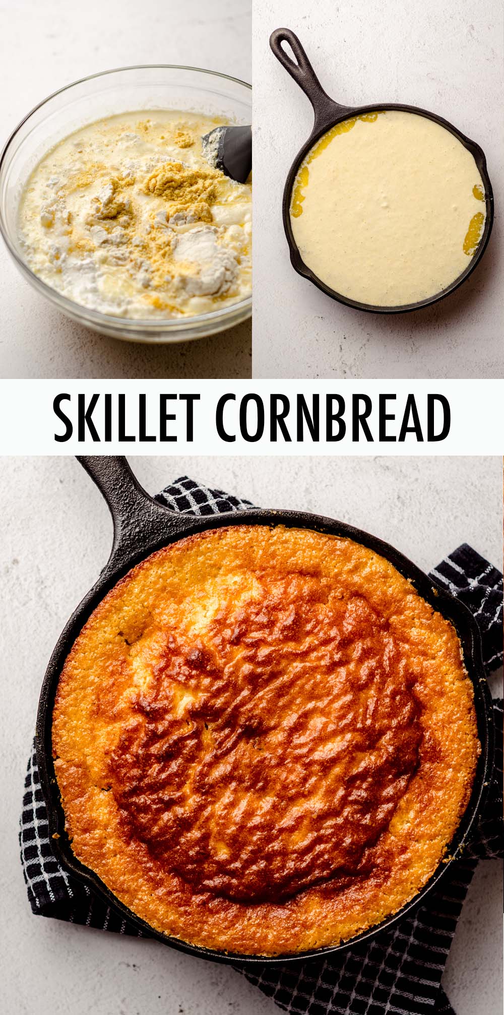 This cast iron skillet cornbread is perfect for serving up with your favorite Southern inspired meals. Crunchy and buttery on the outside, and perfectly moist on the inside. You'll never want to make it any other way ever again! via @frshaprilflours