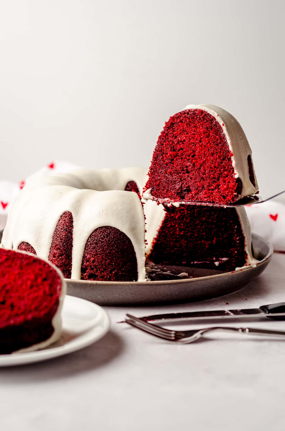 Eggless Red Velvet Bundt Cake - Mommy's Home Cooking