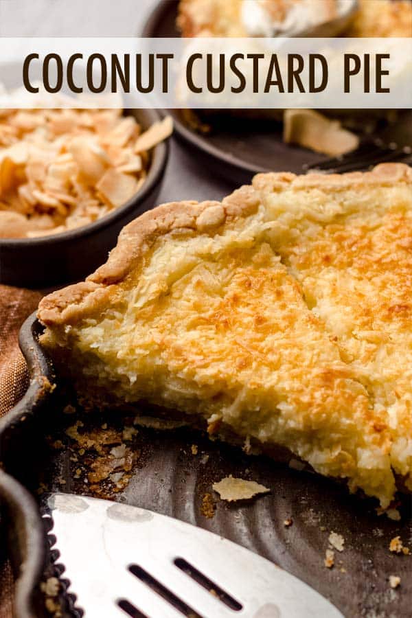This easy coconut custard pie features flavorful sweetened shredded coconut and a creamy custard filling inside a buttery, flaky, homemade pie crust. via @frshaprilflours
