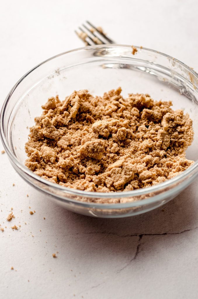 crumb topping in a bowl