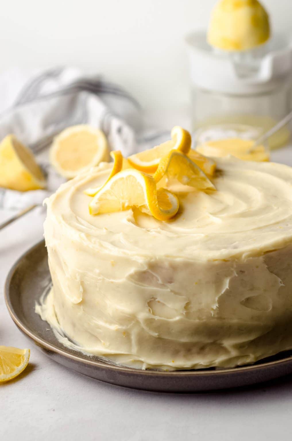 Lemon Layer Cake with Lemon Curd - Fresh April Flours