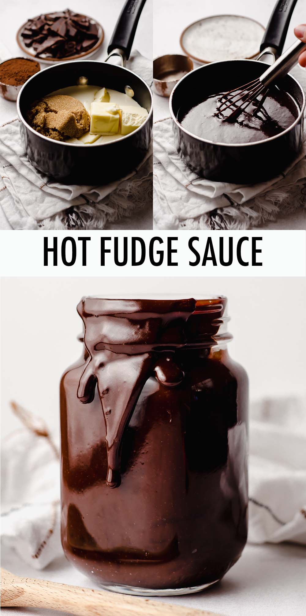 You only need five major ingredients and less than 10 minutes to make your own rich and thick hot fudge sauce at home. Use as an ice cream topping, on top of your favorite baked goods, or to make chocolate milk or hot chocolate! via @frshaprilflours