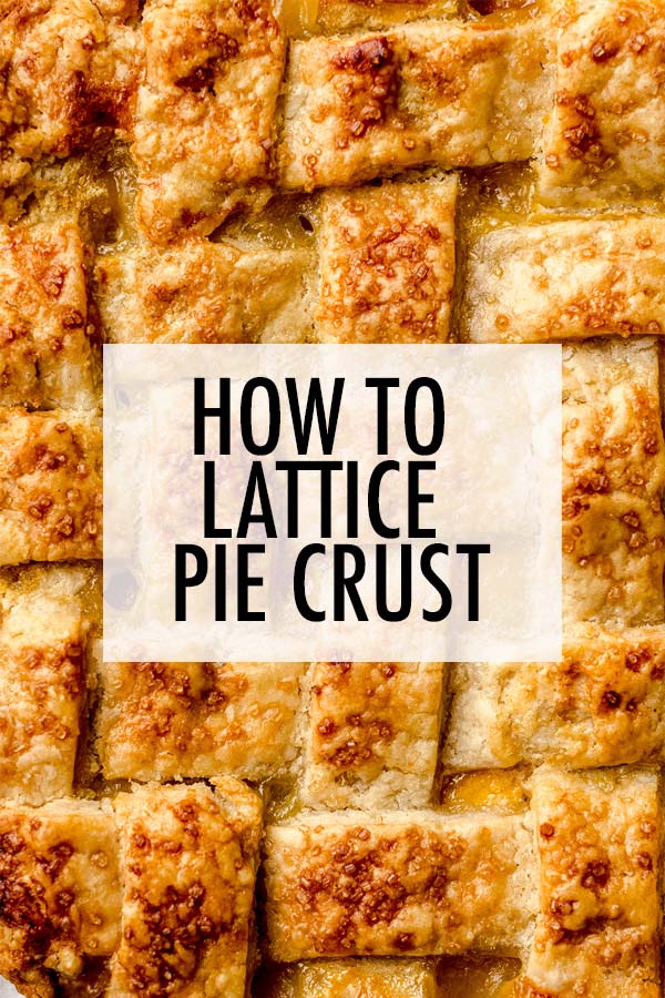 Learn how to make a beautiful and impressive lattice top pie crust with this simple method. Pictures and labeled diagrams included to help you get the perfect lattice crust every time! via @frshaprilflours