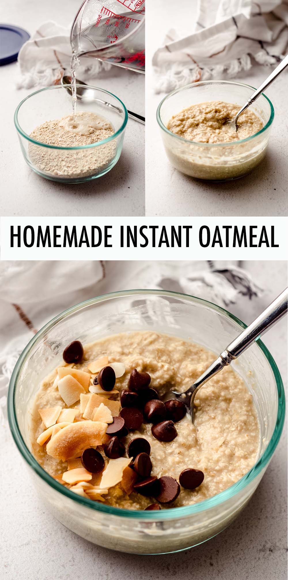 Make your own instant oatmeal packets so you always have oatmeal ready to go! Add your favorite toppings or bring them along so you always have a delicious bowl of oatmeal, even away from home. Perfect for packing in lunches or taking along for camping. via @frshaprilflours