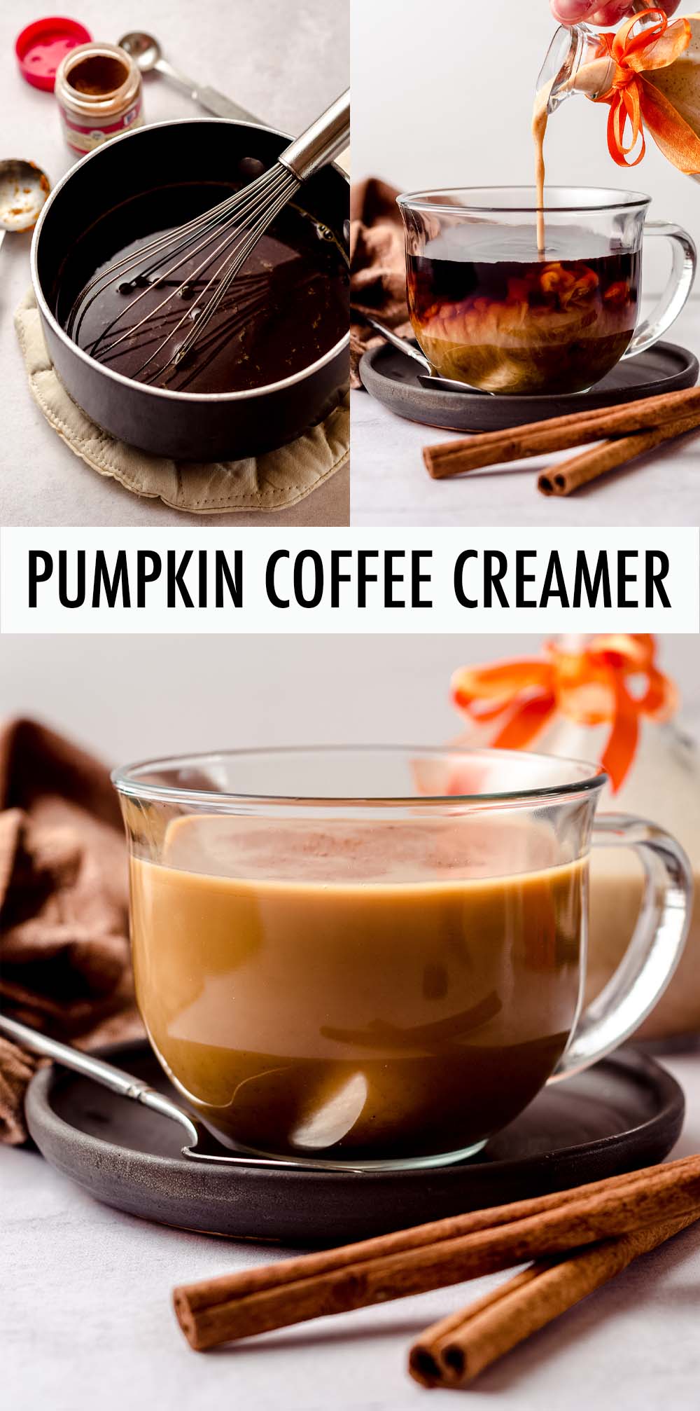 You only need 4 ingredients to make your own pumpkin spice coffee creamer. In just 5 minutes you can be enjoying an all-natural, chemical-free pumpkin flavored cup of coffee! This recipe can easily be made with non-dairy milk. via @frshaprilflours