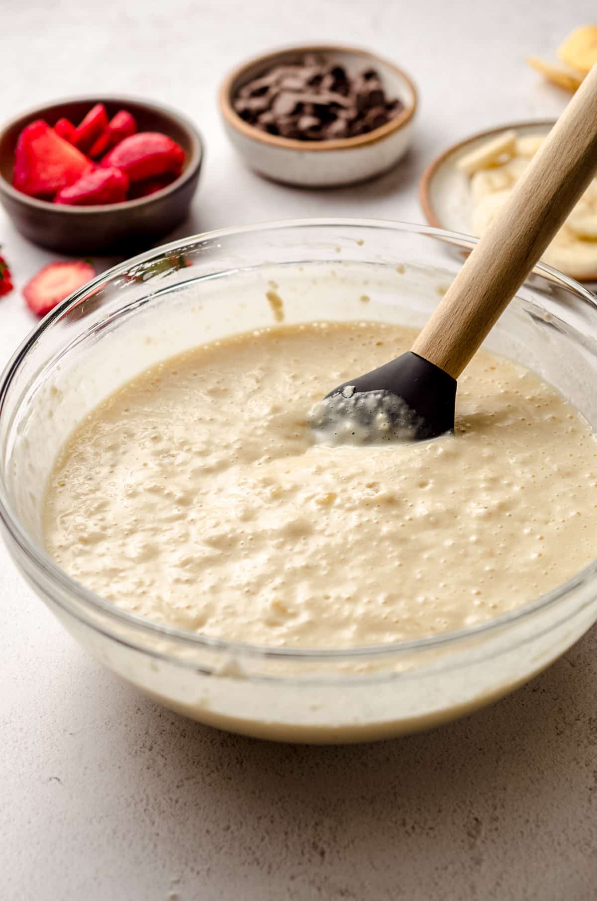 sheet pan pancake batter in a bowl