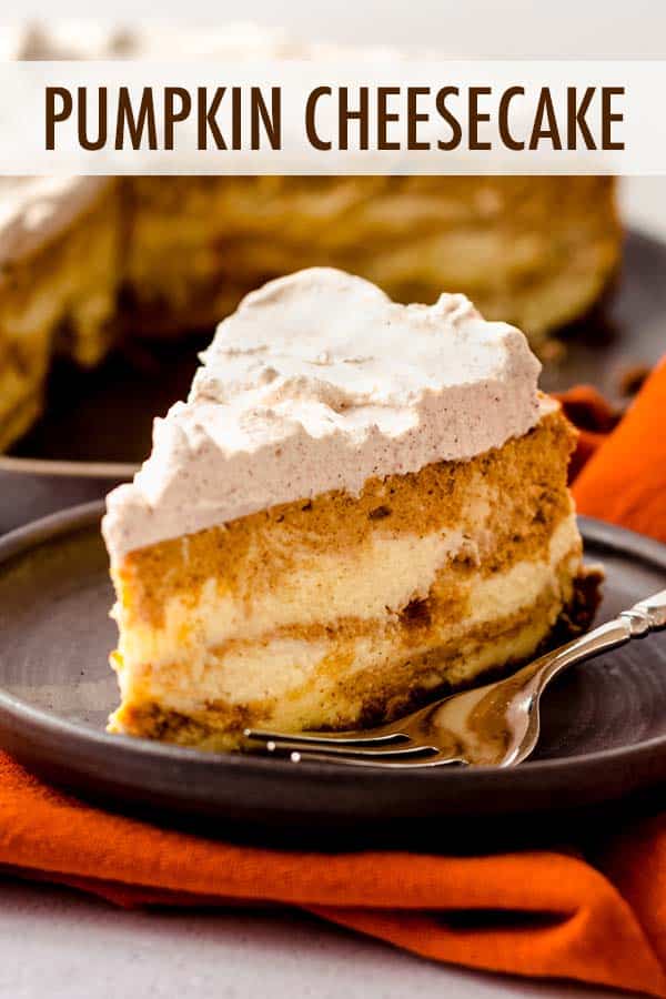 This luscious and creamy vanilla cheesecake with swirls of spiced pumpkin cheesecake sits atop a flavorful gingersnap crust. Top with homemade pumpkin spice whipped cream or your favorite seasonal topping. via @frshaprilflours
