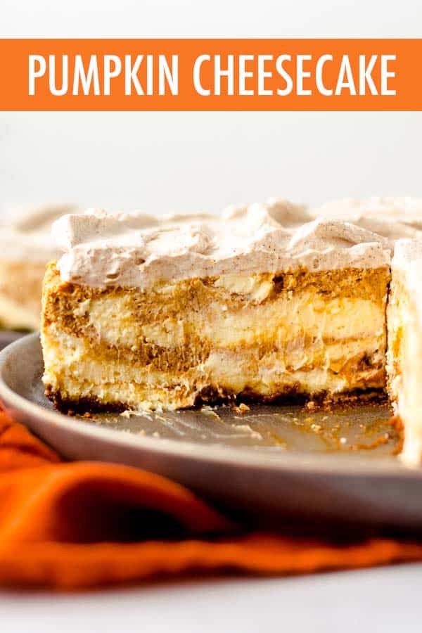 This luscious and creamy vanilla cheesecake with swirls of spiced pumpkin cheesecake sits atop a flavorful gingersnap crust. Top with homemade pumpkin spice whipped cream or your favorite seasonal topping. via @frshaprilflours