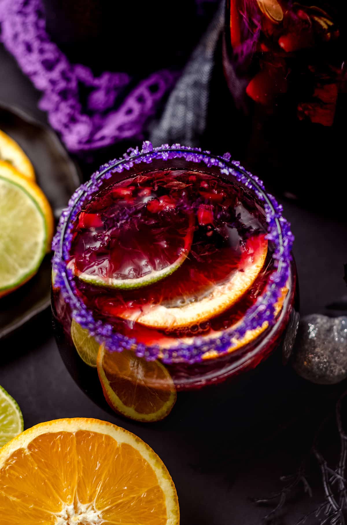 Spooky Blackberry Halloween Sangria With Red Wine