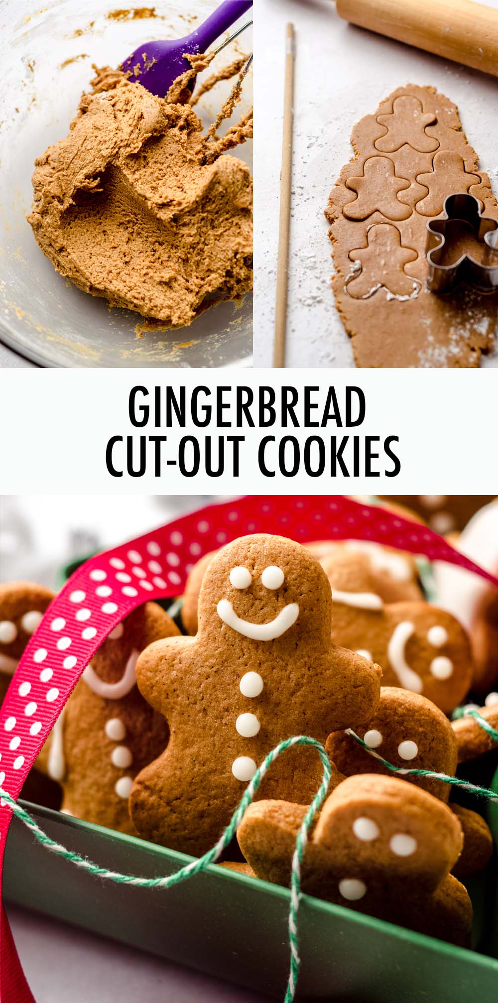 Spiced Gingerbread Cookies: Tender cookies with crisp edges, lightly sweetened with brown sugar and completely loaded with spicy gingerbread flavors. via @frshaprilflours