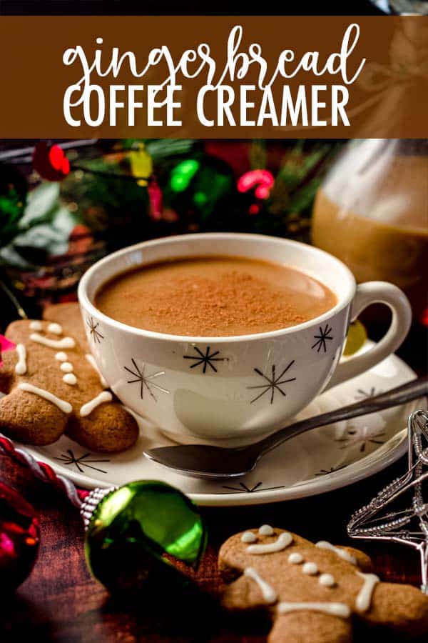 Turn your favorite Christmas cookie into a delightful cup of coffee with your own homemade gingerbread coffee creamer flavored with real molasses and warm winter spices. Keep your flavoring as a standalone syrup or add your milk of choice to make it a full coffee creamer.  via @frshaprilflours