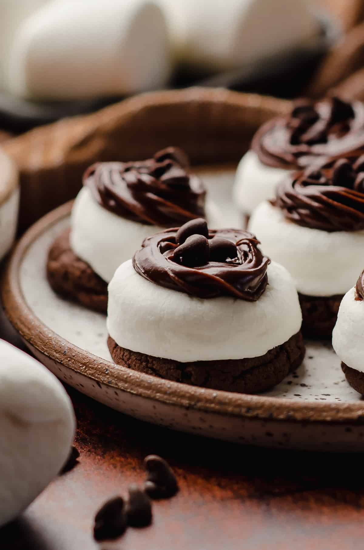 Chocolate Marshmallow Cookies - Sugar Salt Magic