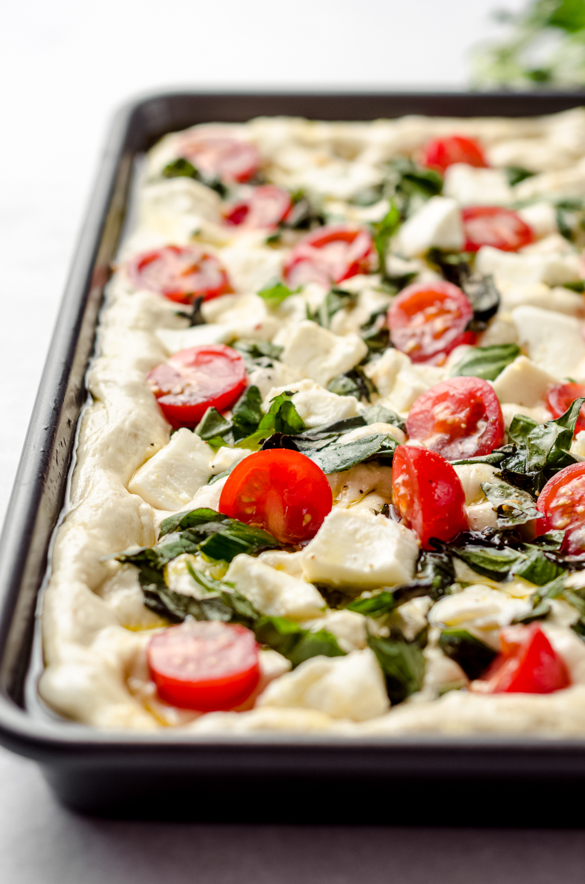 The Best Caprese Focaccia Recipe - Fresh April Flours