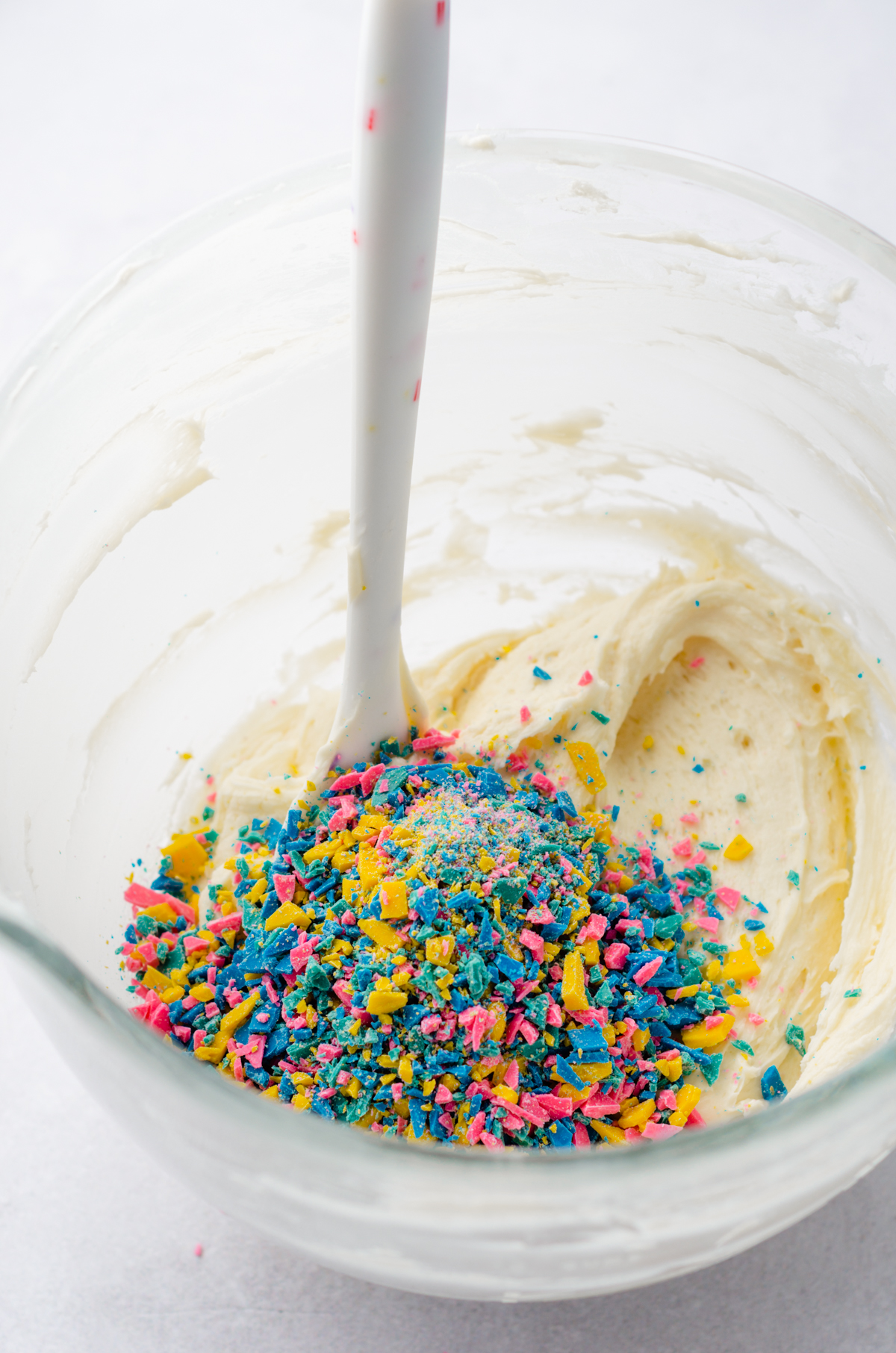 Homemade Rainbow Chip Frosting Recipe Fresh April Flours