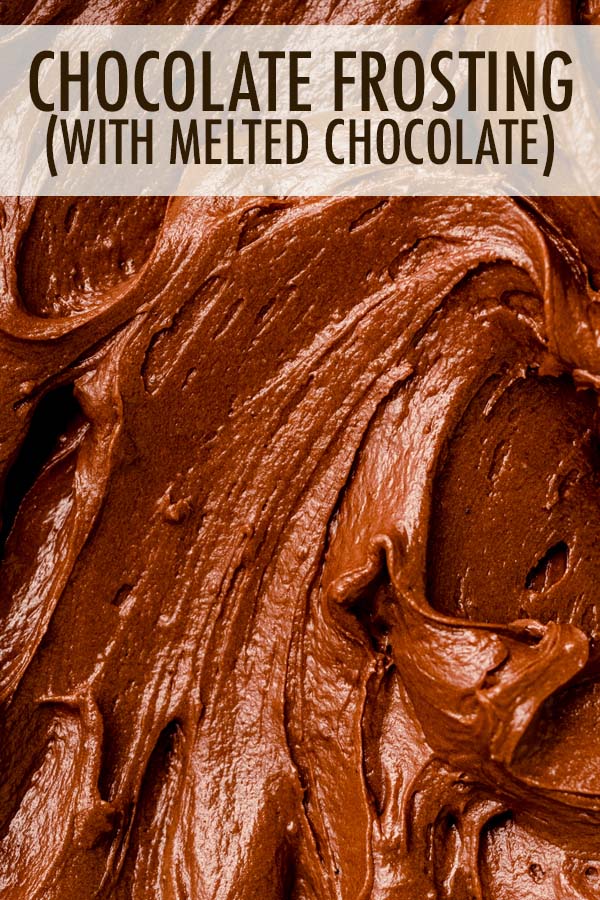 The chocolate flavor in this chocolate fudge icing recipe comes from melted unsweetened chocolate, giving it a creamy, old-fashioned chocolate fudge flavor. via @frshaprilflours