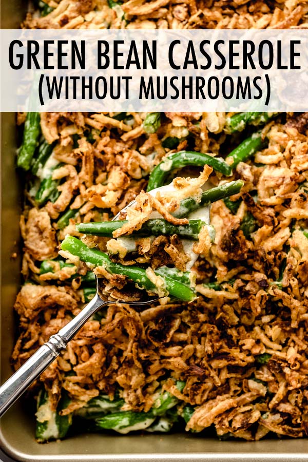 This green bean casserole recipe is made with fresh green beans, baked in a creamy sauce, and topped with crispy onions. You won't find any cream of mushroom soup in this recipe! via @frshaprilflours