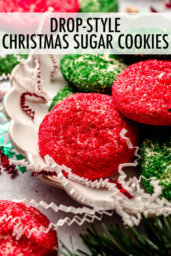 These soft and chewy sugar cookies are the perfect easy Christmas cookie recipe if you're short on time or just want something simple. via @frshaprilflours