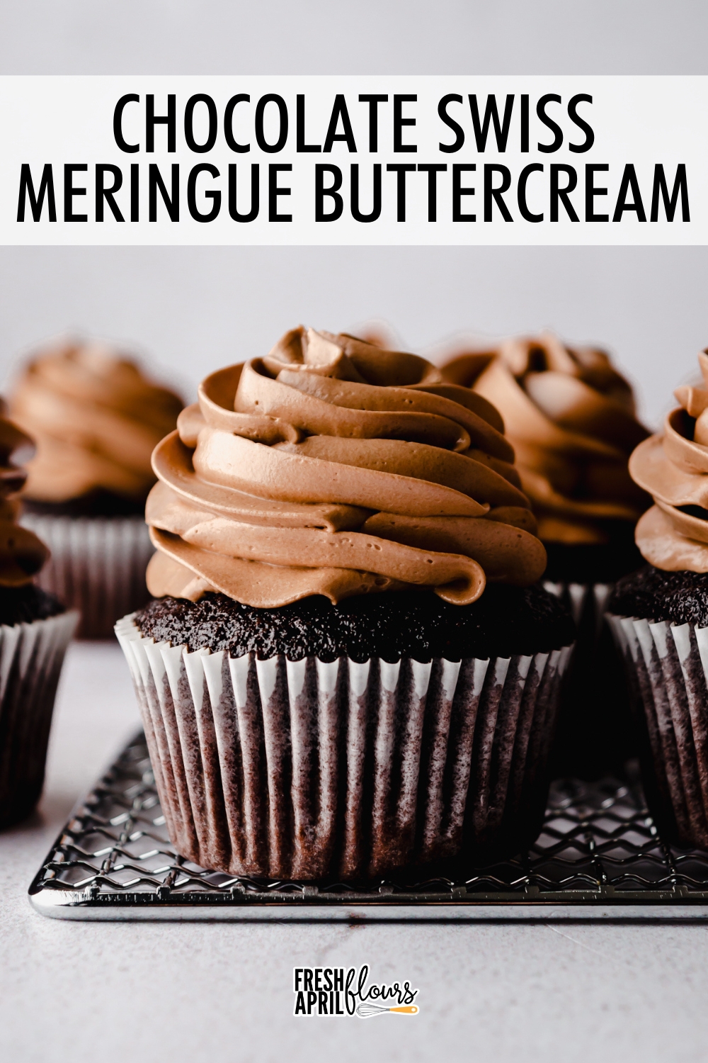 This chocolate Swiss meringue buttercream combines real melted chocolate with a handful of additional simple, pantry-friendly ingredients to create a silky smooth, perfectly sweet, and ultra creamy frosting. With the texture of a buttery chocolate mousse but the richness of fudgy brownies, this buttercream is light, fluffy, stable, and perfect for piping or spreading.​​​​​​​ via @frshaprilflours