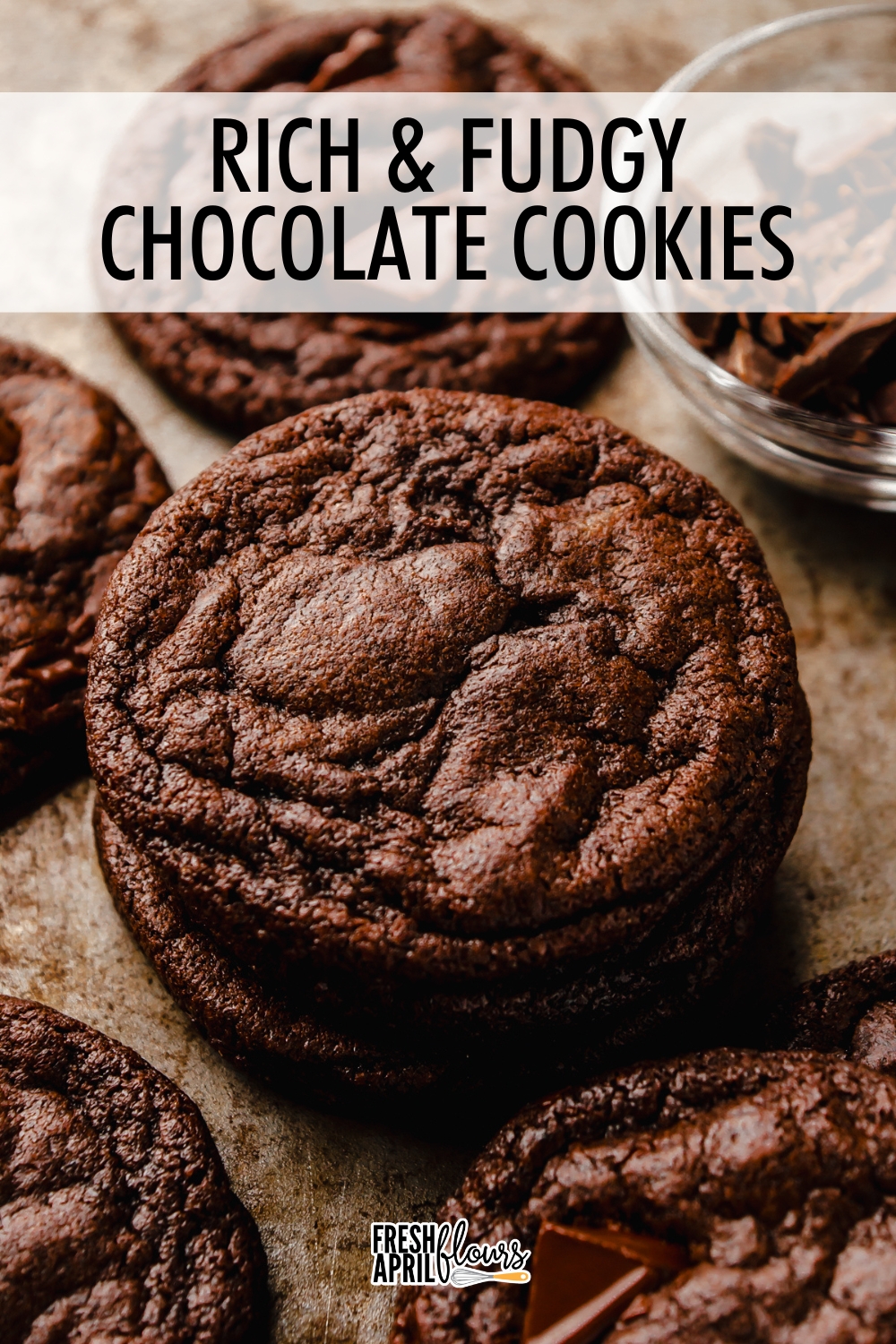 These rich and fudgy chocolate cookies have slightly crisp edges, mega chewy centers, and room for chocolate chips or chunks, if desired. This is the best chocolate cookie recipe base I've ever used and has been used in so many variations in my recipe collection. via @frshaprilflours