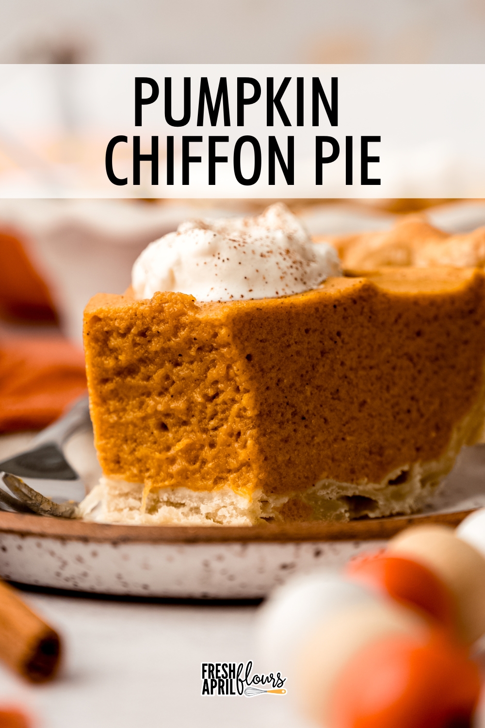 Silky, mousse-like pumpkin filling meets a flaky, blind-baked crust in this pumpkin chiffon pie for a lighter take on a fall classic. This no bake (aside from the crust) pie is modeled after my perfect pumpkin pie and utilizes my favorite (and reader-favorite) homemade pie crust, so you know you're getting all the best flavors in a lighter but still crowd-pleasing version. via @frshaprilflours