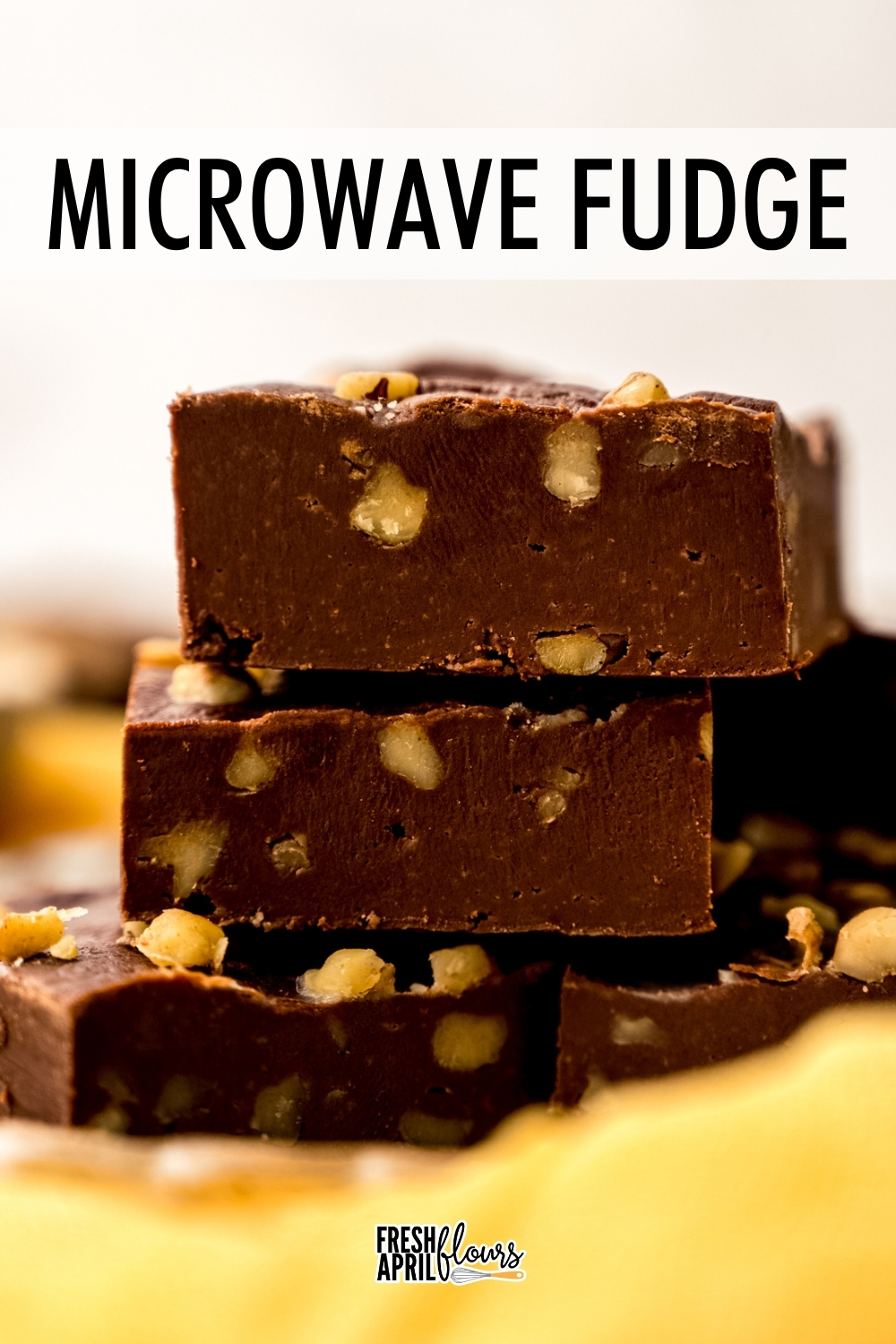 With only three ingredients and a quick microwave melt, this shortcut chocolate fudge offers a smoother, softer bite when compared to cooked fudge. This recipe is written to accommodate the option to stir in walnuts or leave it plain. via @frshaprilflours