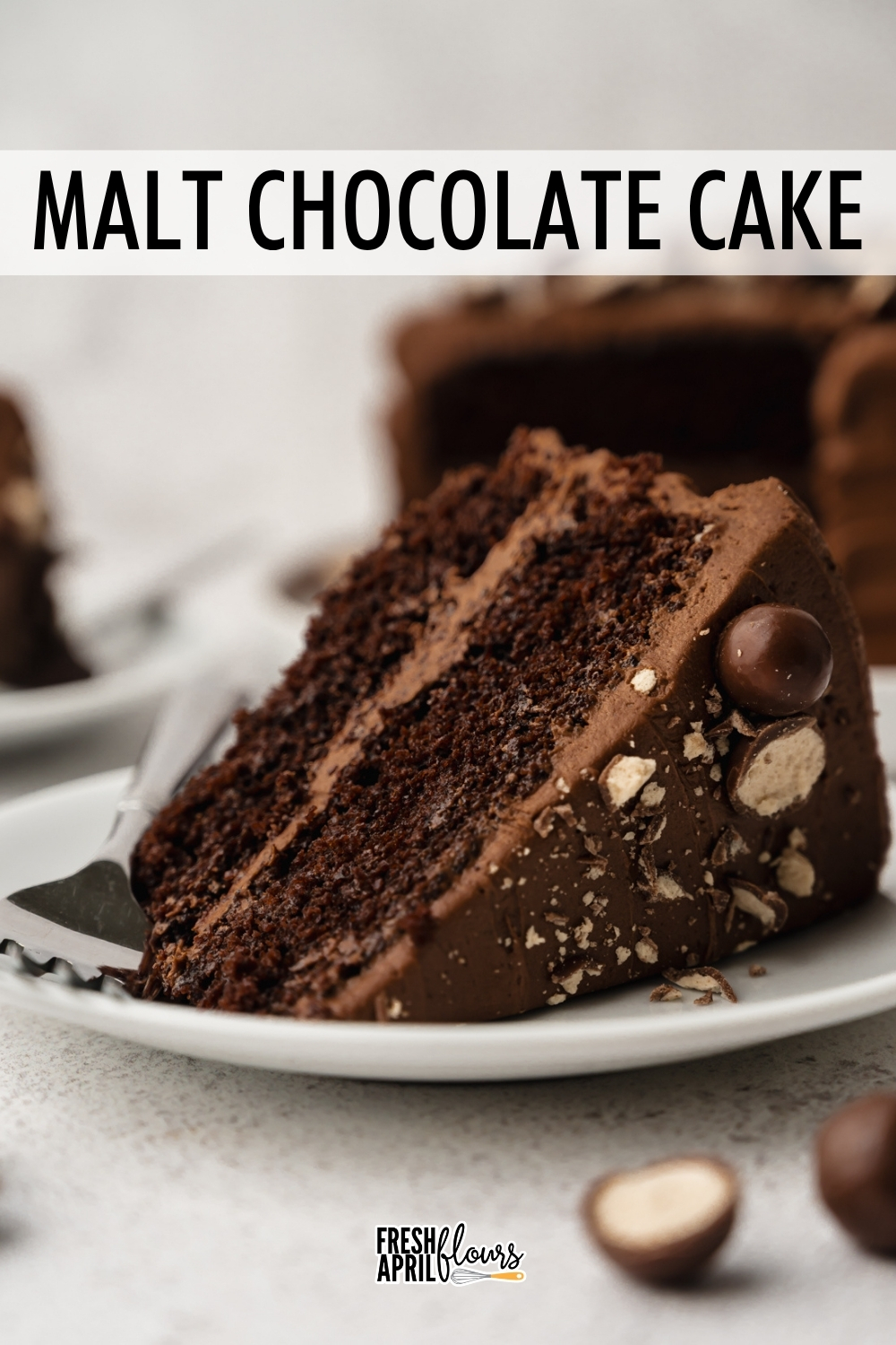 This malted milk chocolate cake is built on the most reliable chocolate cake recipe you'll ever make, reimagined with homemade malted milk and a malted chocolate buttercream that tastes just like a Whopper in cake form. via @frshaprilflours